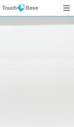 How touchbasemail.net looks like on a mobile device such as an iPhone.