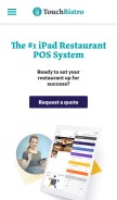 How touchbistro.com looks like on a mobile device such as an iPhone.