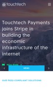 How touchtechpayments.com looks like on a mobile device such as an iPhone.