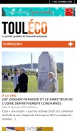 How touleco.fr looks like on a mobile device such as an iPhone.