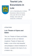 How tour.lviv.ua looks like on a mobile device such as an iPhone.