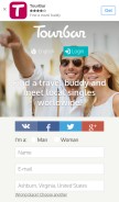 How tourbar.com looks like on a mobile device such as an iPhone.