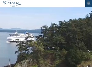 How tourismvictoria.com looks like on a tablet such as an iPad.