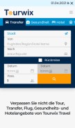 How tourwix.de looks like on a mobile device such as an iPhone.