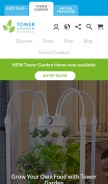 How towergarden.com looks like on a mobile device such as an iPhone.