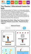 How toytheater.com looks like on a mobile device such as an iPhone.