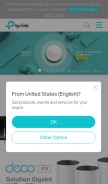 How tp-link.com looks like on a mobile device such as an iPhone.
