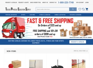 How tpesonline.com looks like on a tablet such as an iPad.