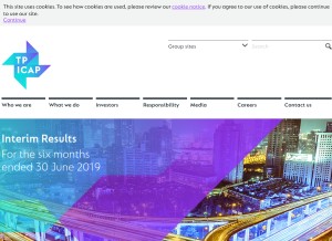 How tpicap.com looks like on a tablet such as an iPad.