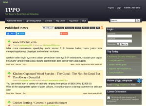 How tppo.com looks like on a tablet such as an iPad.