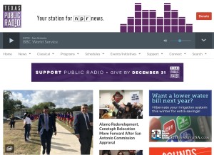 How tpr.org looks like on a tablet such as an iPad.