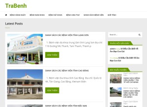 How trabenh.com looks like on a tablet such as an iPad.