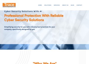 How tracenetwork.in looks like on a tablet such as an iPad.