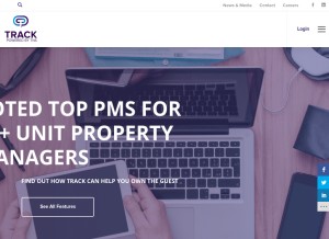 How trackhs.com looks like on a tablet such as an iPad.