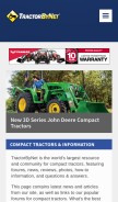 How tractorbynet.com looks like on a mobile device such as an iPhone.