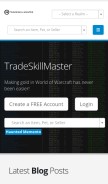 How tradeskillmaster.com looks like on a mobile device such as an iPhone.