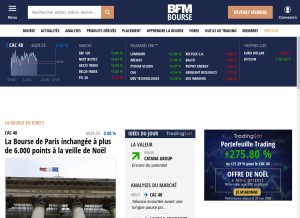 How tradingsat.com looks like on a tablet such as an iPad.