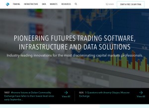 How tradingtechnologies.com looks like on a tablet such as an iPad.