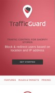 How trafficguardapp.com looks like on a mobile device such as an iPhone.
