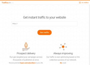 How traffics.io looks like on a tablet such as an iPad.