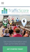 How trafficscore.com looks like on a mobile device such as an iPhone.