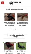 How traiga.vn looks like on a mobile device such as an iPhone.