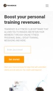 How trainerize.com looks like on a mobile device such as an iPhone.