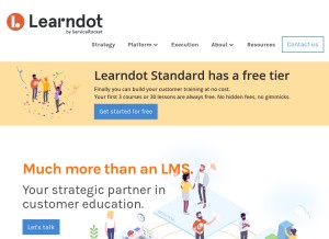 How trainingrocket.com looks like on a tablet such as an iPad.