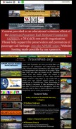 How trainweb.org looks like on a mobile device such as an iPhone.