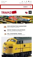 How trainz.com looks like on a mobile device such as an iPhone.