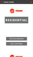 How trane.com looks like on a mobile device such as an iPhone.