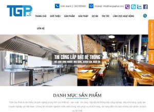 How trangiaphat.com looks like on a tablet such as an iPad.