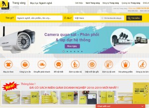 How trangvangvietnam.com looks like on a tablet such as an iPad.