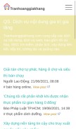 How tranhoanggiakhang.com looks like on a mobile device such as an iPhone.