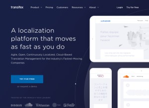 How transifex.net looks like on a tablet such as an iPad.