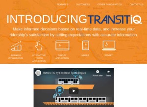 How transitiq.com looks like on a tablet such as an iPad.