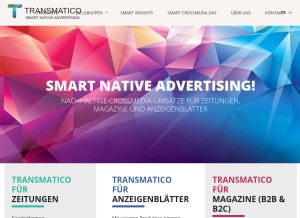 How transmatico.com looks like on a tablet such as an iPad.