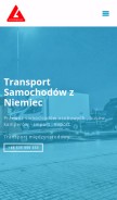 How transport.samochodow.com.pl looks like on a mobile device such as an iPhone.