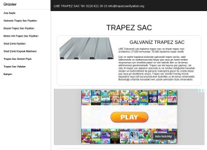 How trapezsacfiyatlari.org looks like on a tablet such as an iPad.