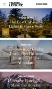 How travelandleisure.com looks like on a mobile device such as an iPhone.