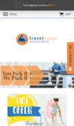 How travelbadger.com looks like on a mobile device such as an iPhone.