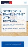 How travelex.com looks like on a mobile device such as an iPhone.