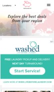 How travelfree.info looks like on a mobile device such as an iPhone.