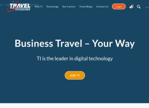 How travelinc.com looks like on a tablet such as an iPad.