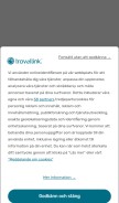 How travellink.se looks like on a mobile device such as an iPhone.