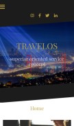 How travelos.net looks like on a mobile device such as an iPhone.