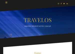 How travelos.net looks like on a tablet such as an iPad.