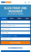 How travelrepublic.ie looks like on a mobile device such as an iPhone.