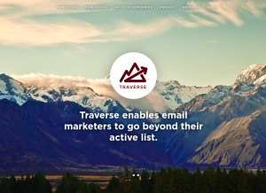 How traversedlp.com looks like on a tablet such as an iPad.