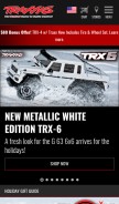 How traxxas.com looks like on a mobile device such as an iPhone.